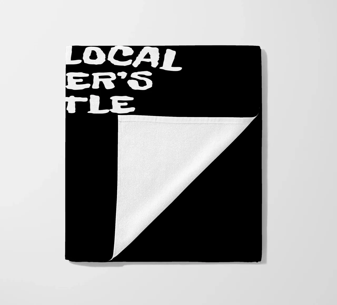 Support your local driver's hustle Strandtuch von happieeagle