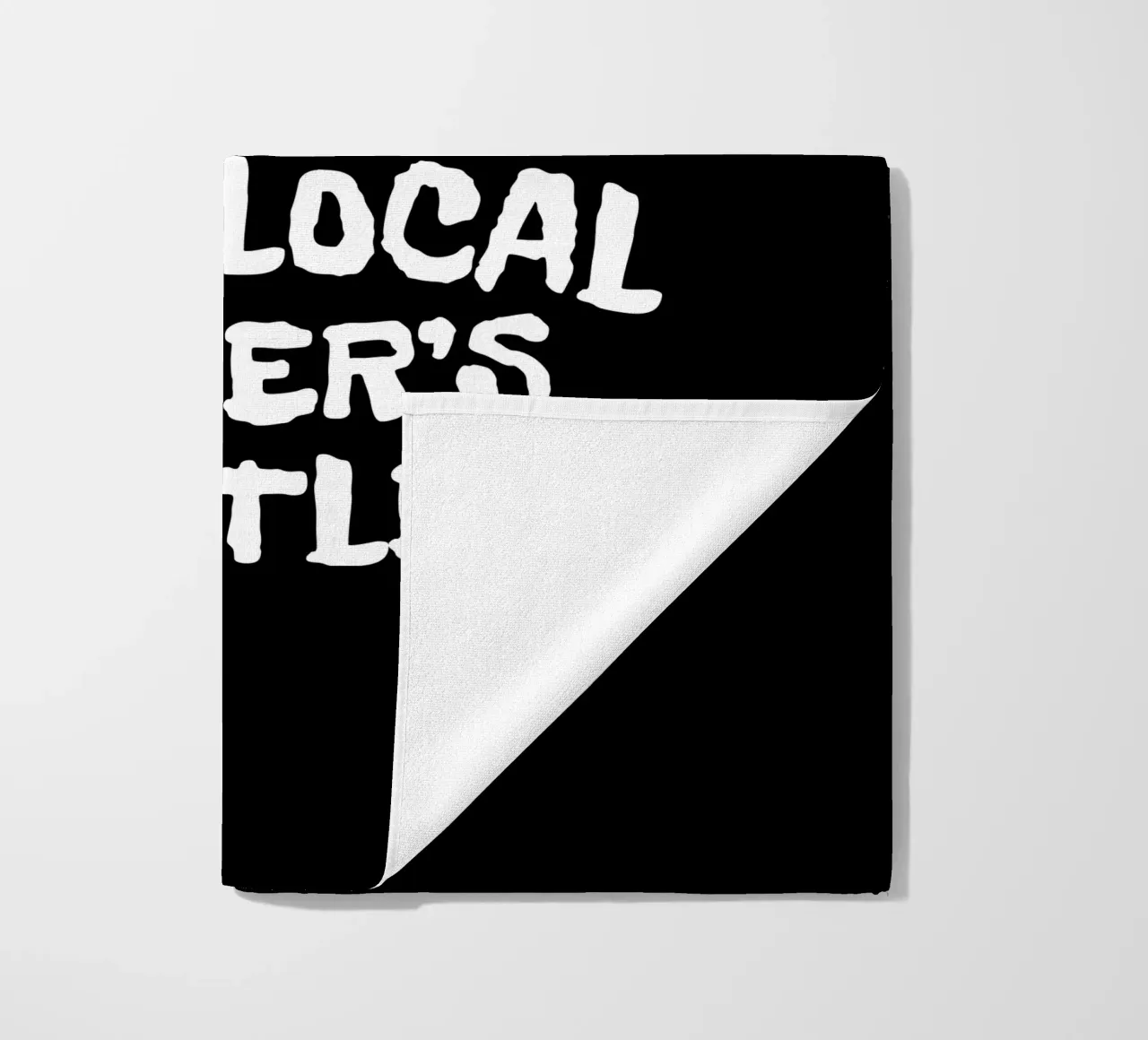 Support your local driver's hustle Strandtuch von happieeagle