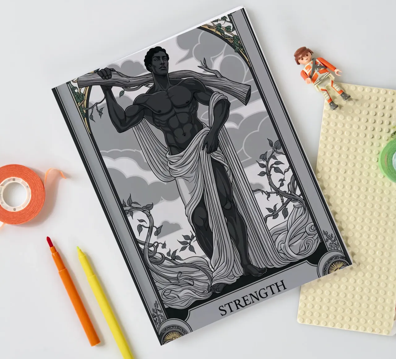 Stärke: Umarmung der inneren Kraft Notizbuch von Mystique & Muse