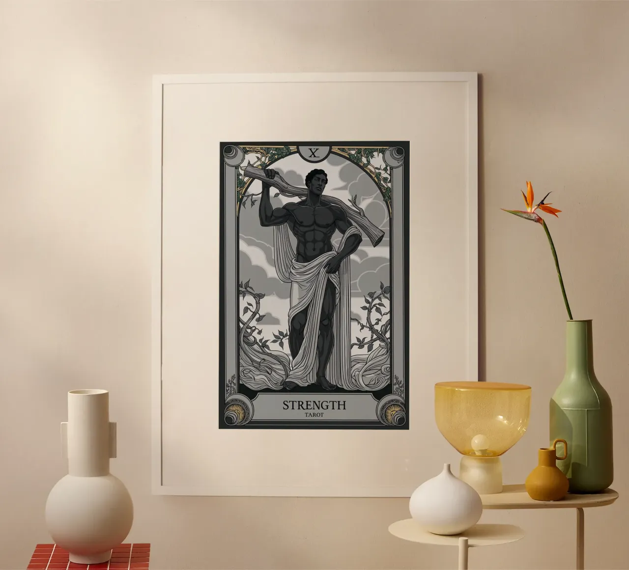 Strength: Embracing Inner Power hahnemühle by Mystique & Muse