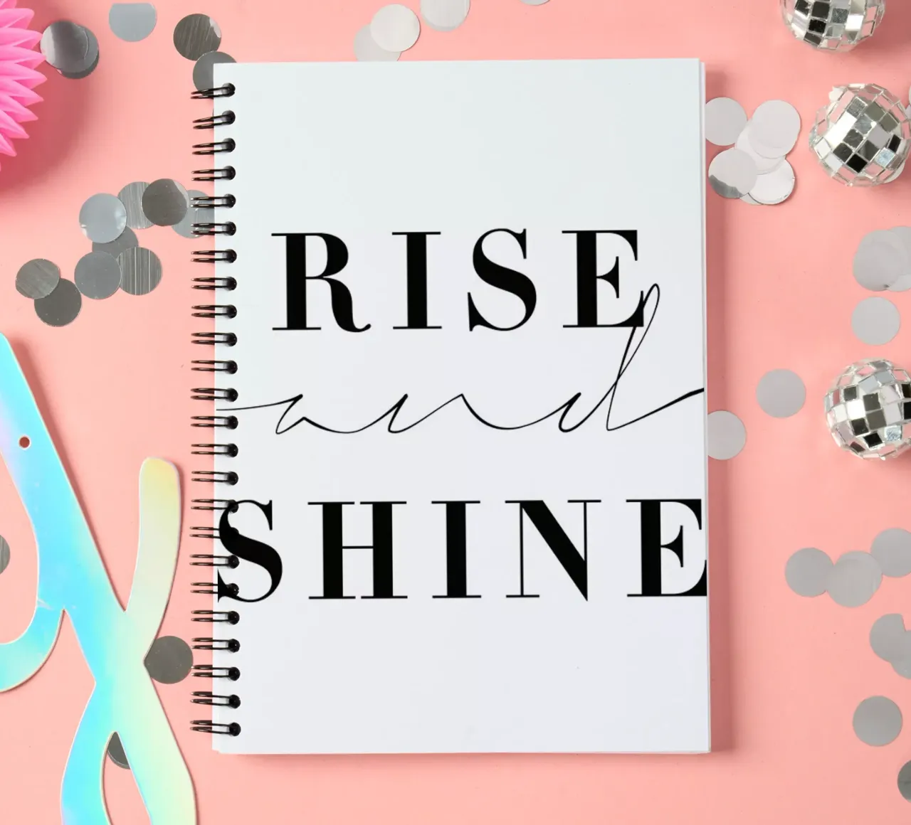 Rise and Shine spiral notebook by Honeymoon Hotel