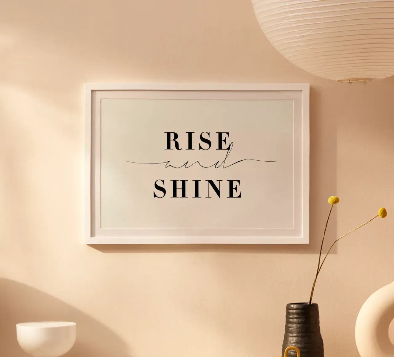 Rise and Shine poster con telaio in alluminio da Honeymoon Hotel