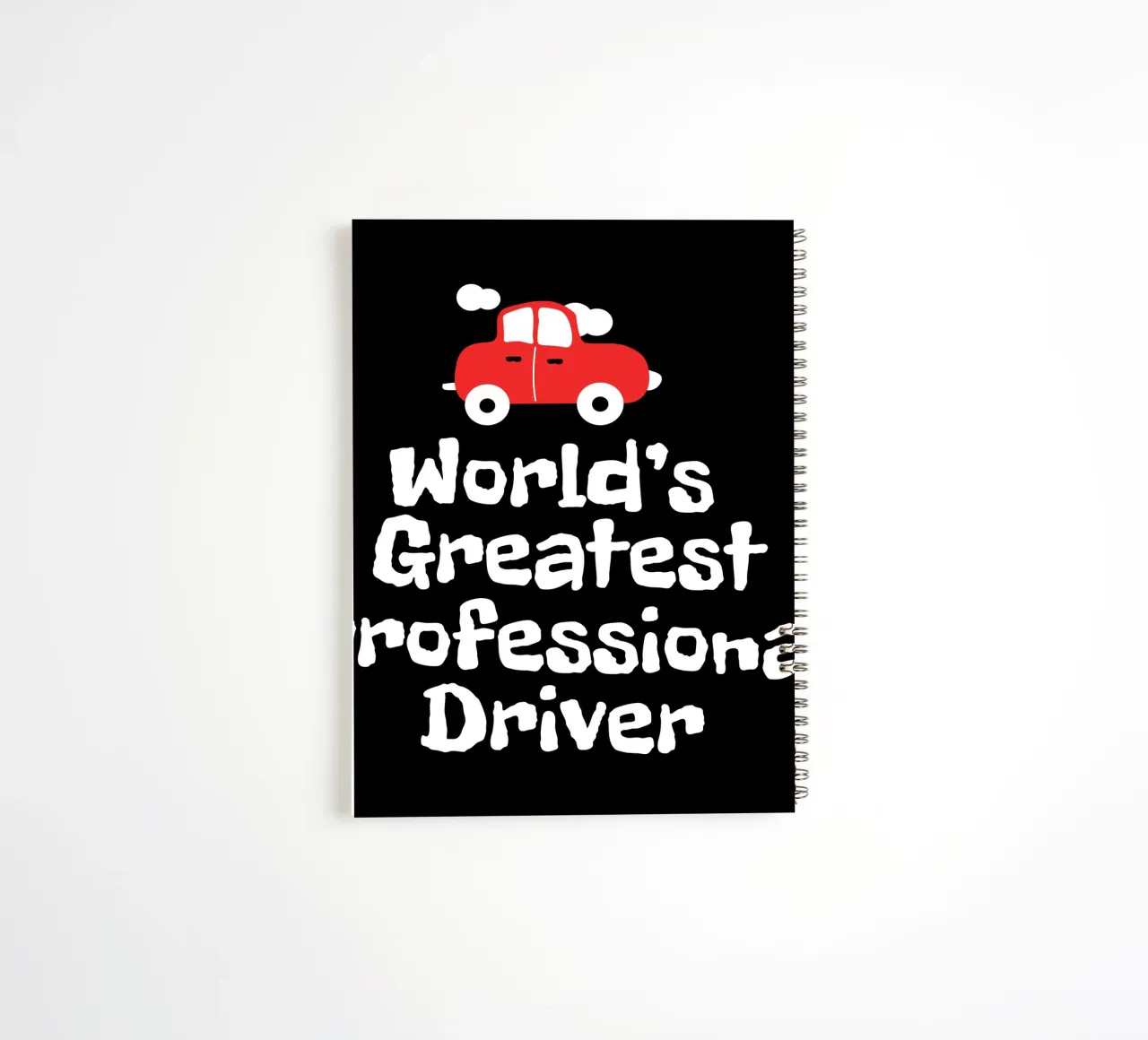 World's greatest professional driver notitieboek met spiraal van happieeagle