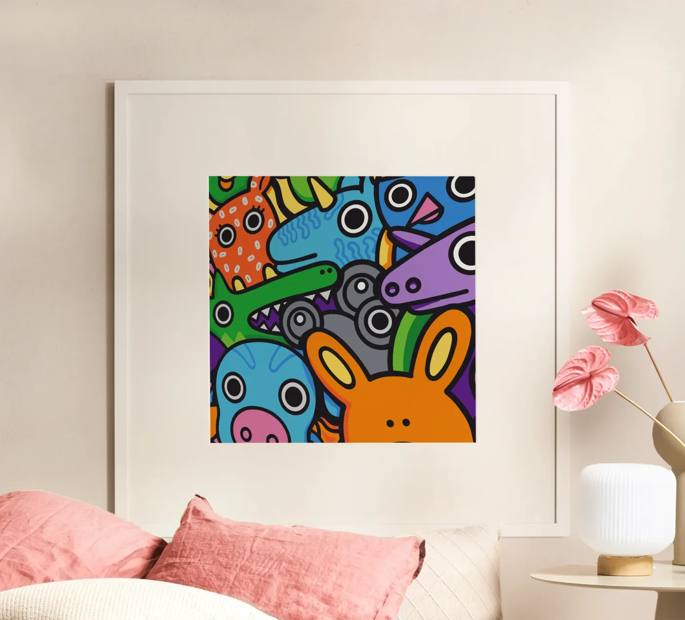 Animals Dude poster by randy bashbash rew
