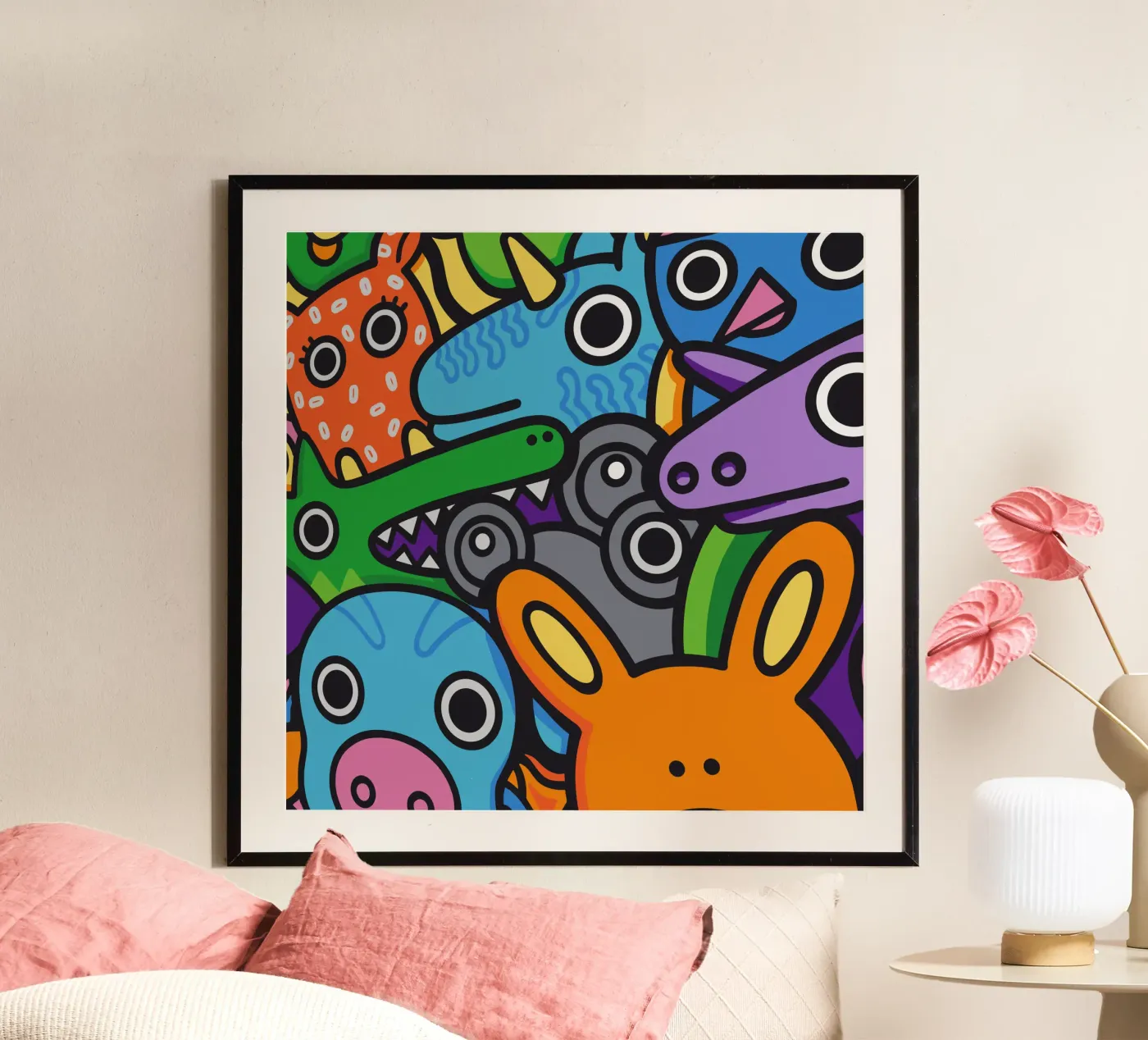 Animals Dude poster by randy bashbash rew