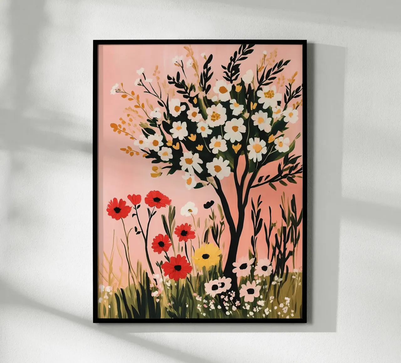 Fiori selvatici di campo e alberi poster da IamHomeStudio