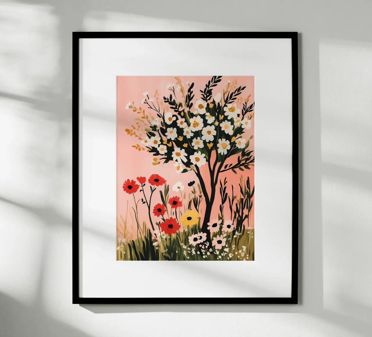 Fiori selvatici di campo e alberi poster da IamHomeStudio
