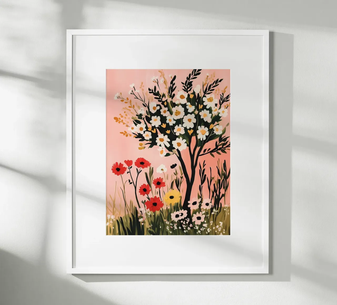 Fiori selvatici di campo e alberi poster da IamHomeStudio
