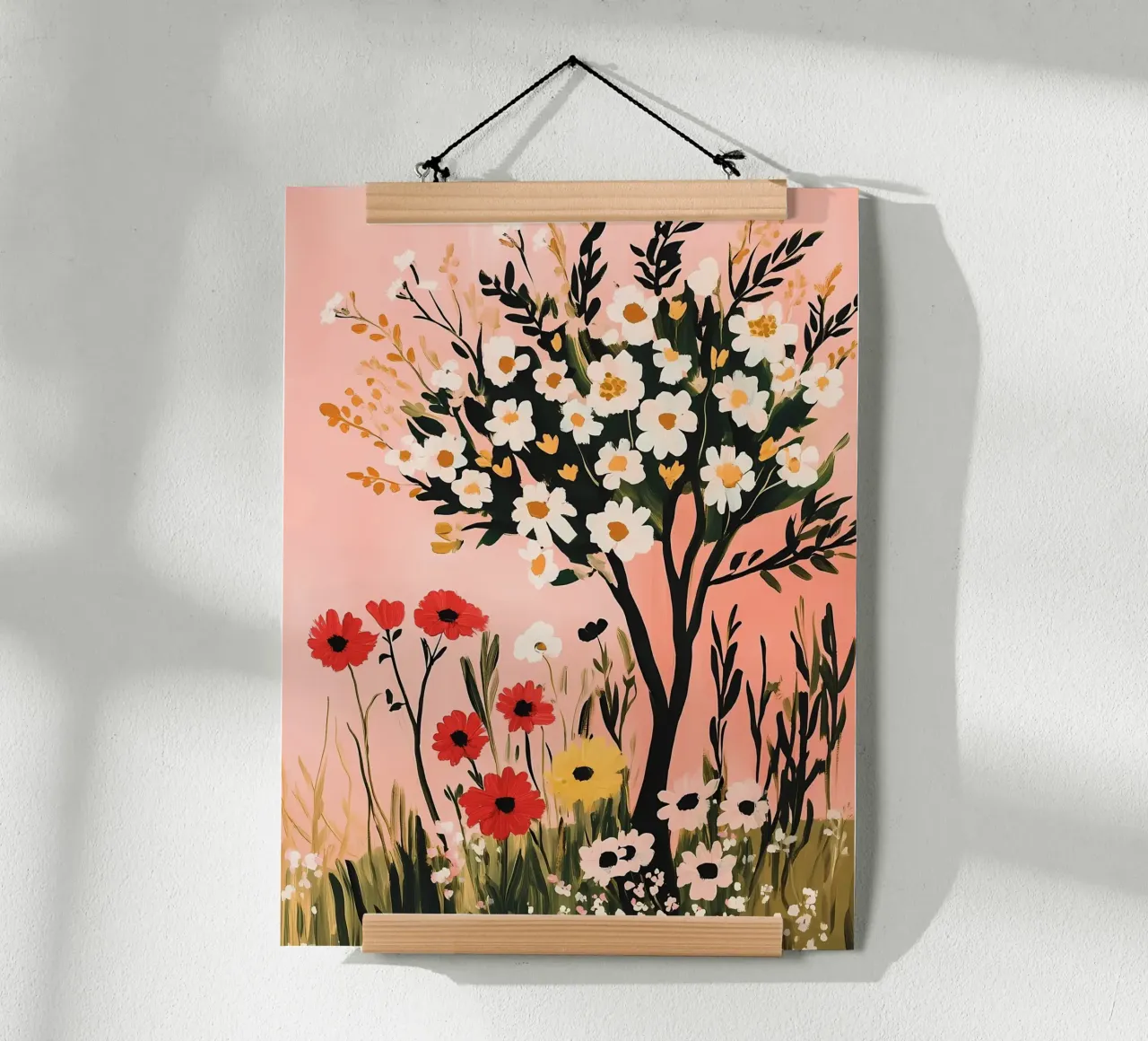 Fiori selvatici di campo e alberi poster da IamHomeStudio