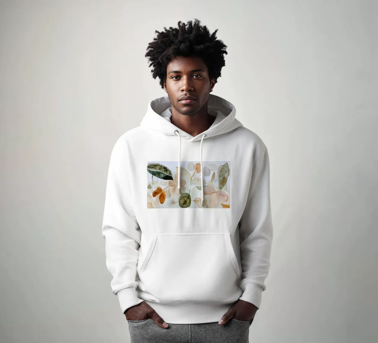 Earthy Bloom No 7 felpa con cappuccio da treechild