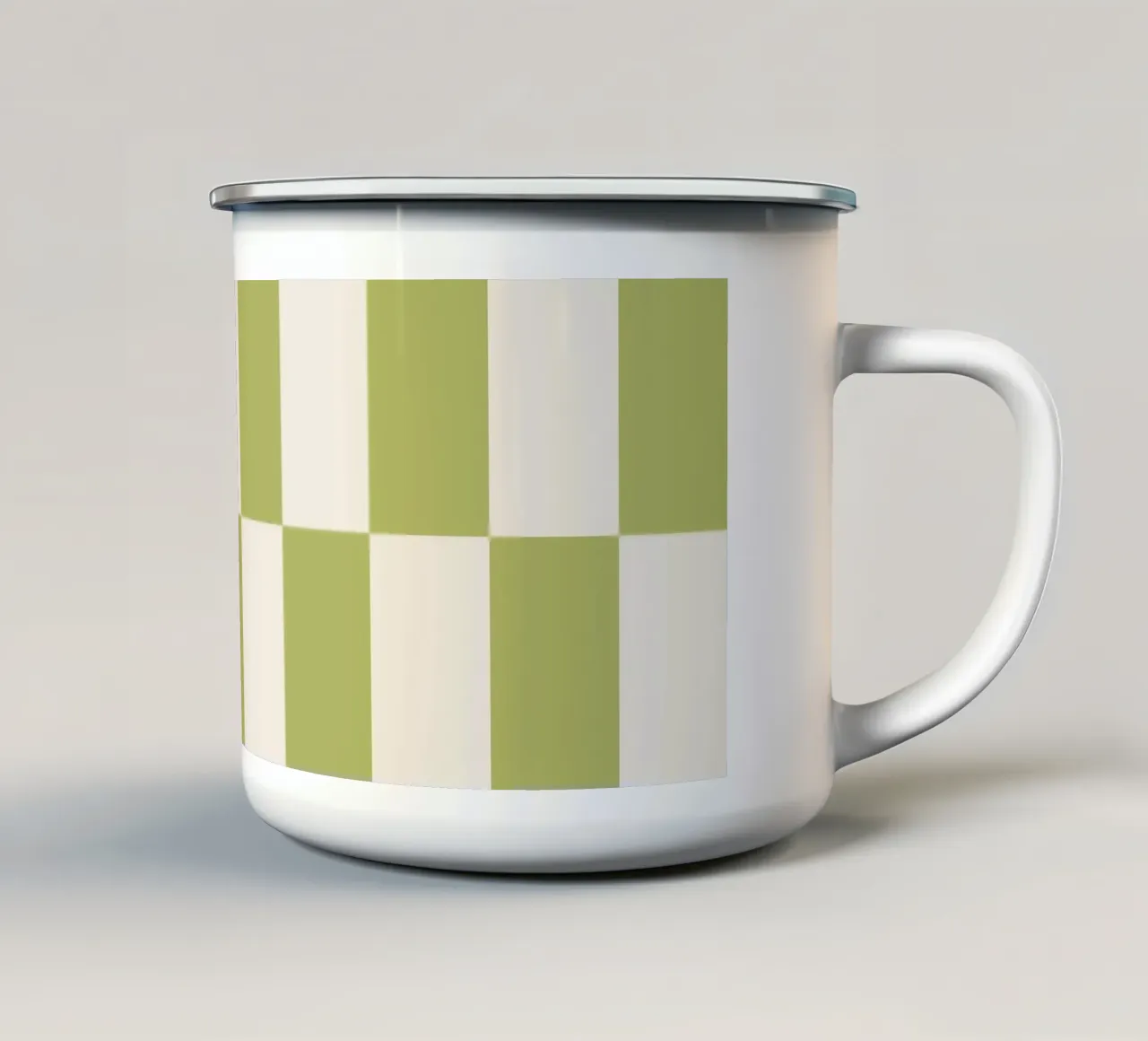 Duo II - Green and Butter tazza in smalto da Galaxy Eyes