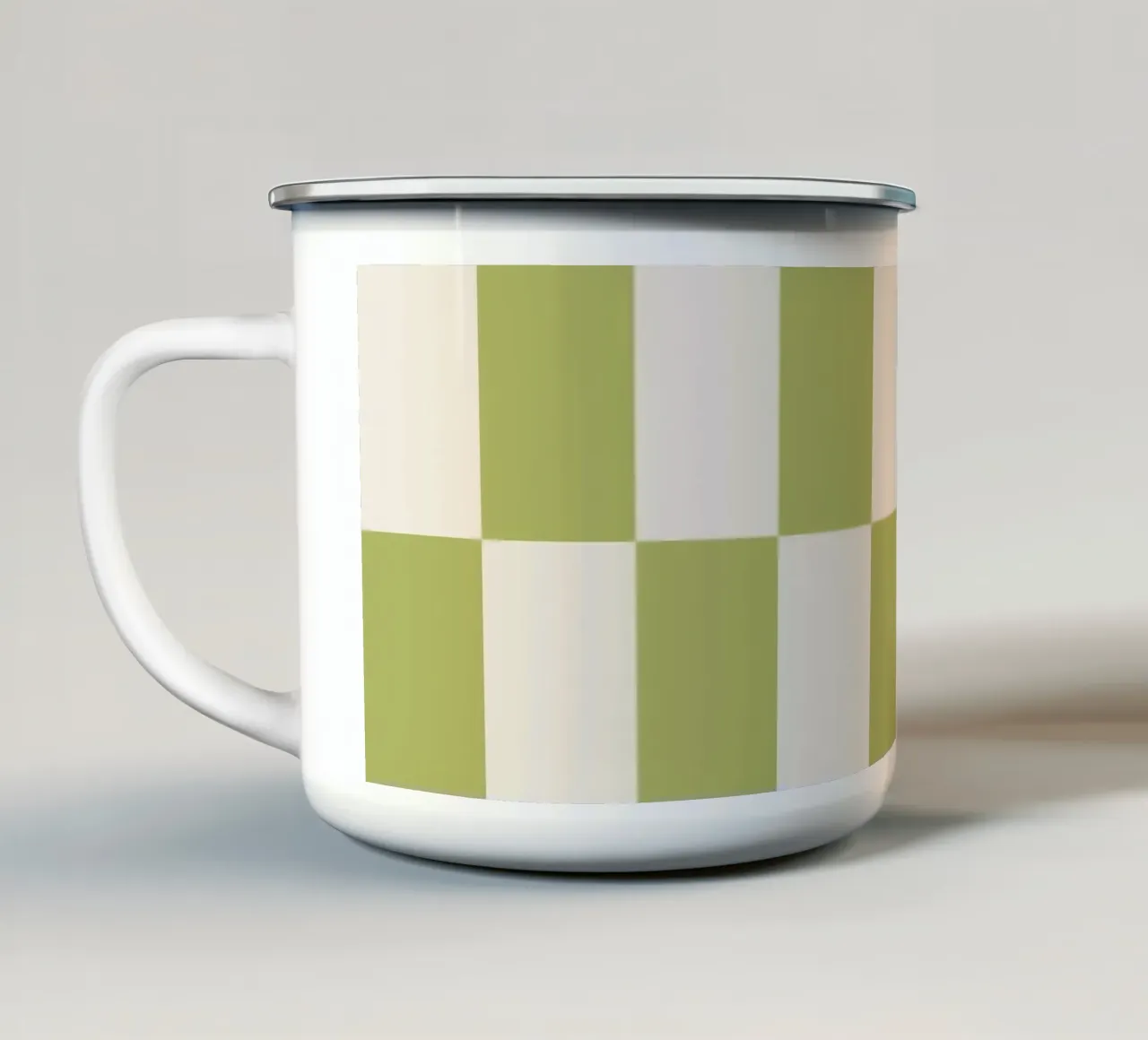 Duo II - Green and Butter tazza in smalto da Galaxy Eyes