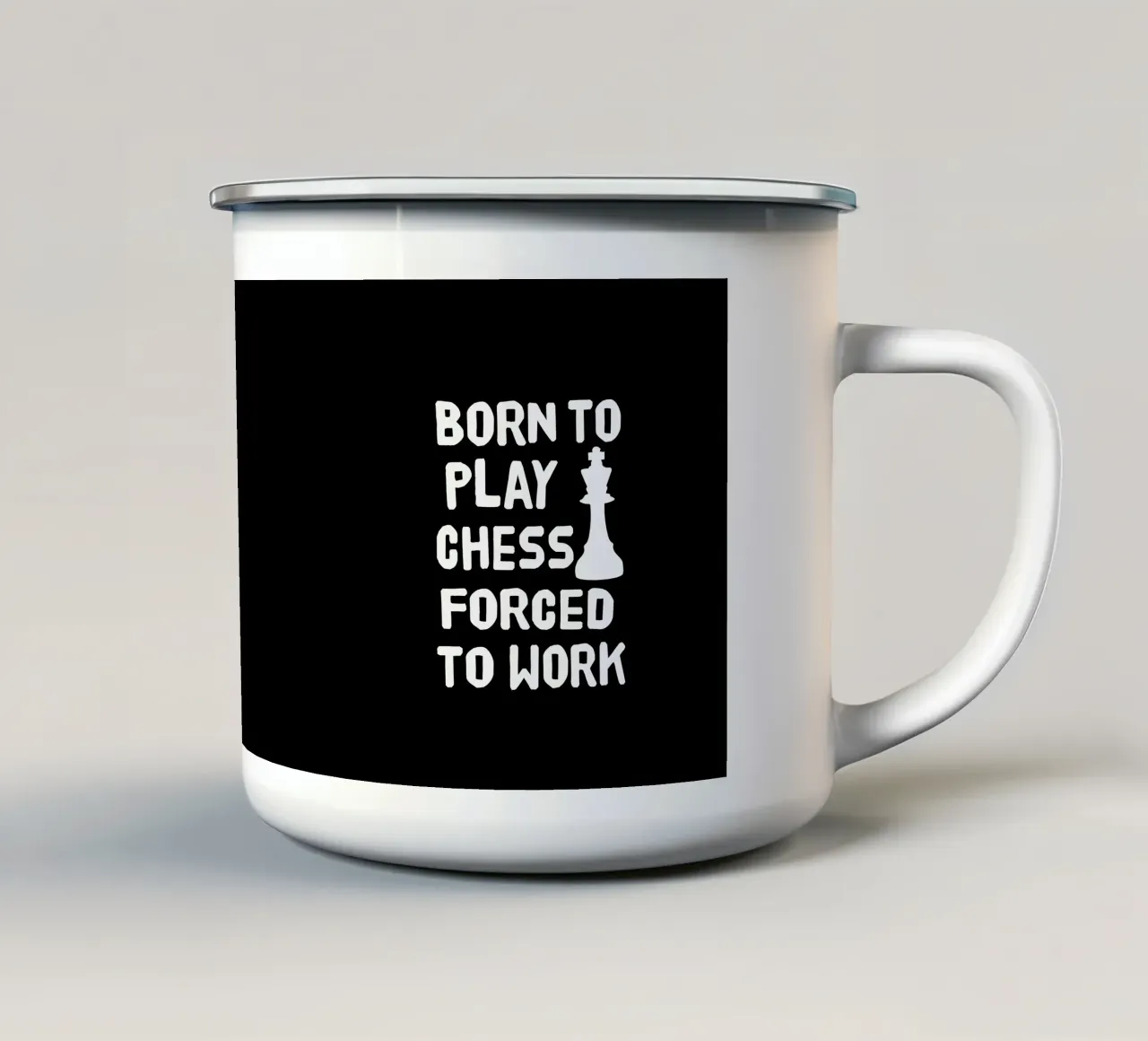 Born to play chess forced to work tazza in smalto da happieeagle