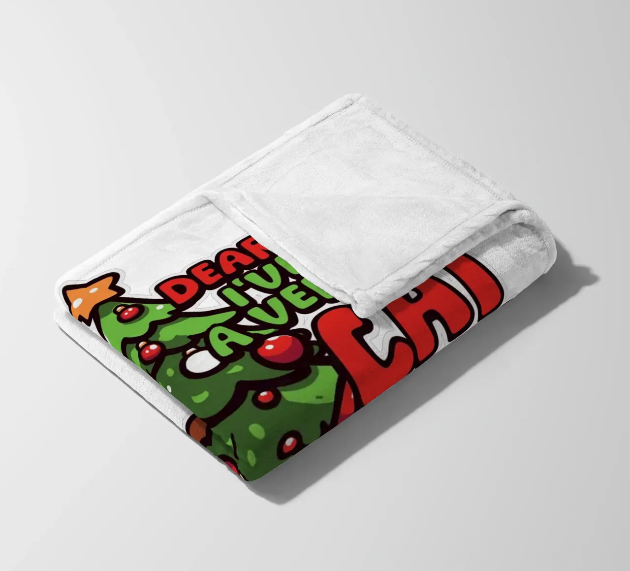 Dear Santa, I've been a very good cat this year. coperta in pile da edsonramosart