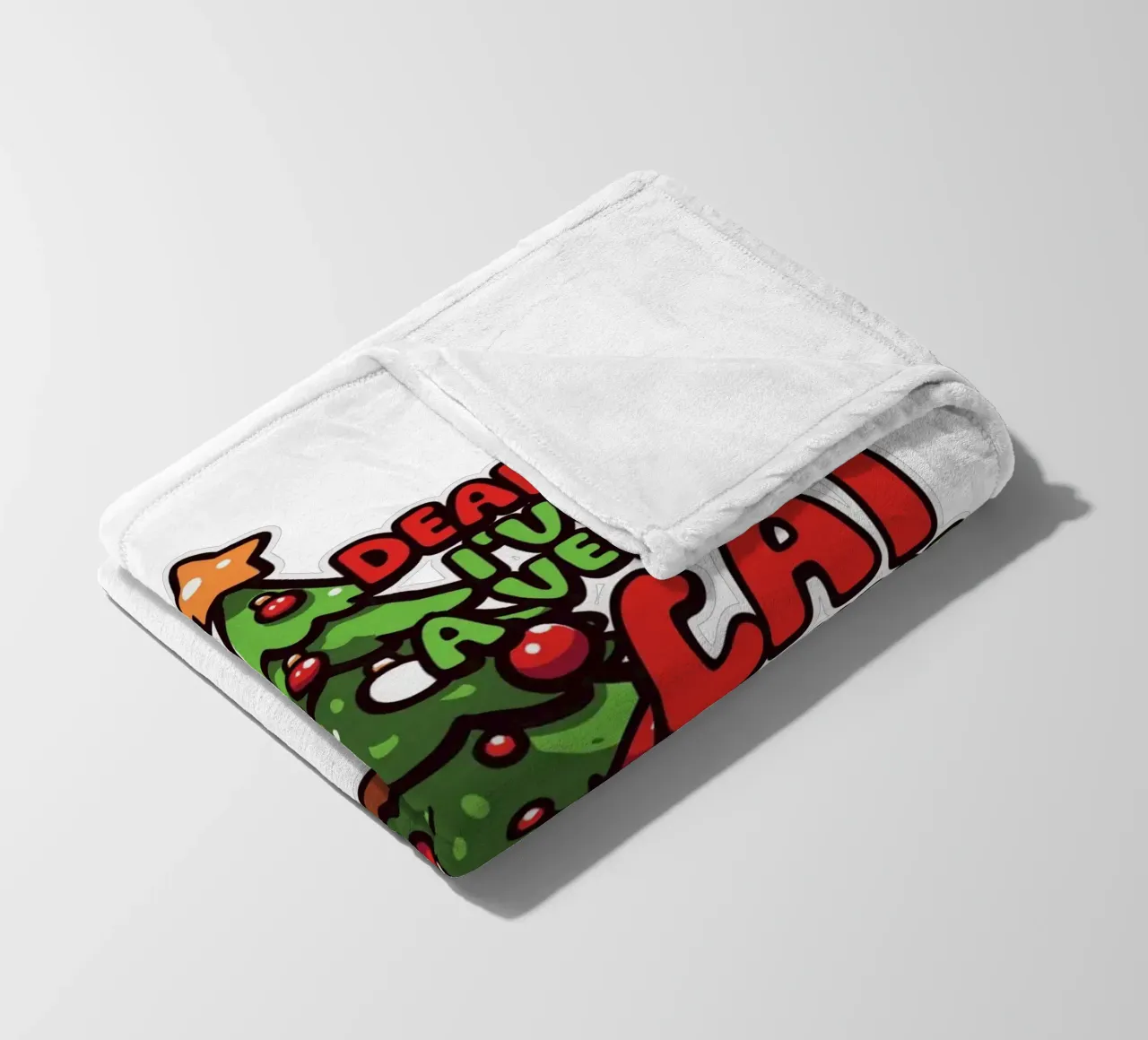 Dear Santa, I've been a very good cat this year. coperta in pile da edsonramosart