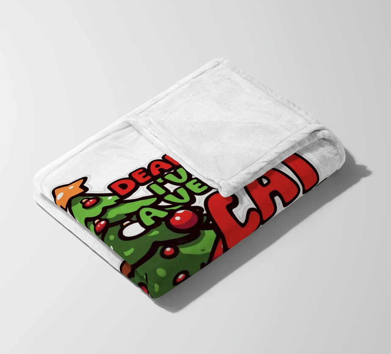 Dear Santa, I've been a very good cat this year. coperta in pile da edsonramosart