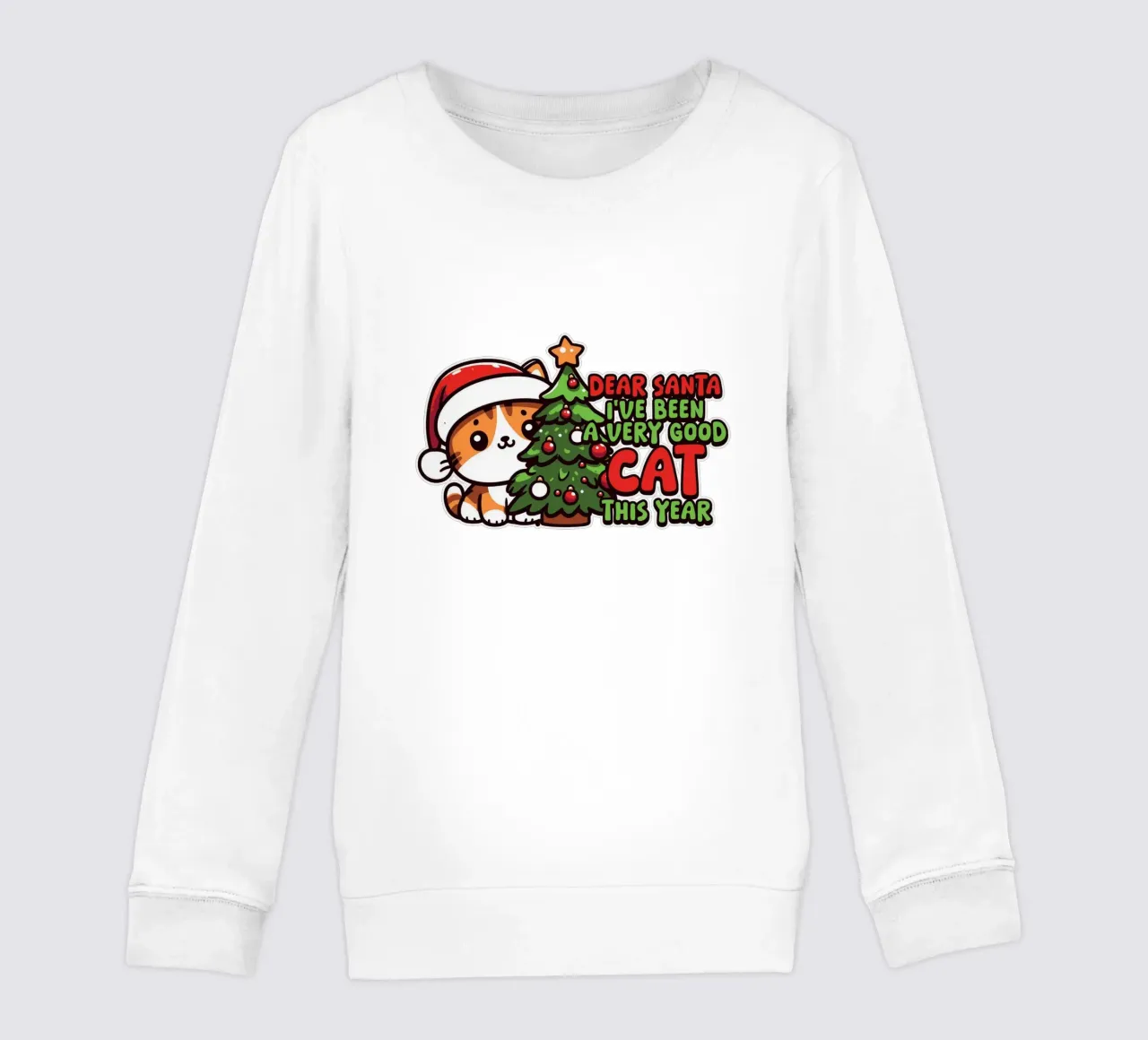 Dear Santa, I've been a very good cat this year. felpa bambino da edsonramosart