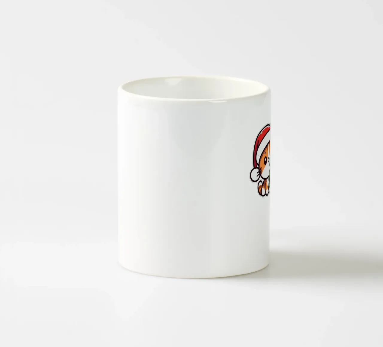 Dear Santa, I've been a very good cat this year. tazza in ceramica da edsonramosart