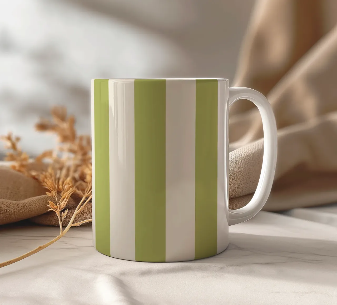 Duo I - Green and Butter tazza in ceramica da Galaxy Eyes