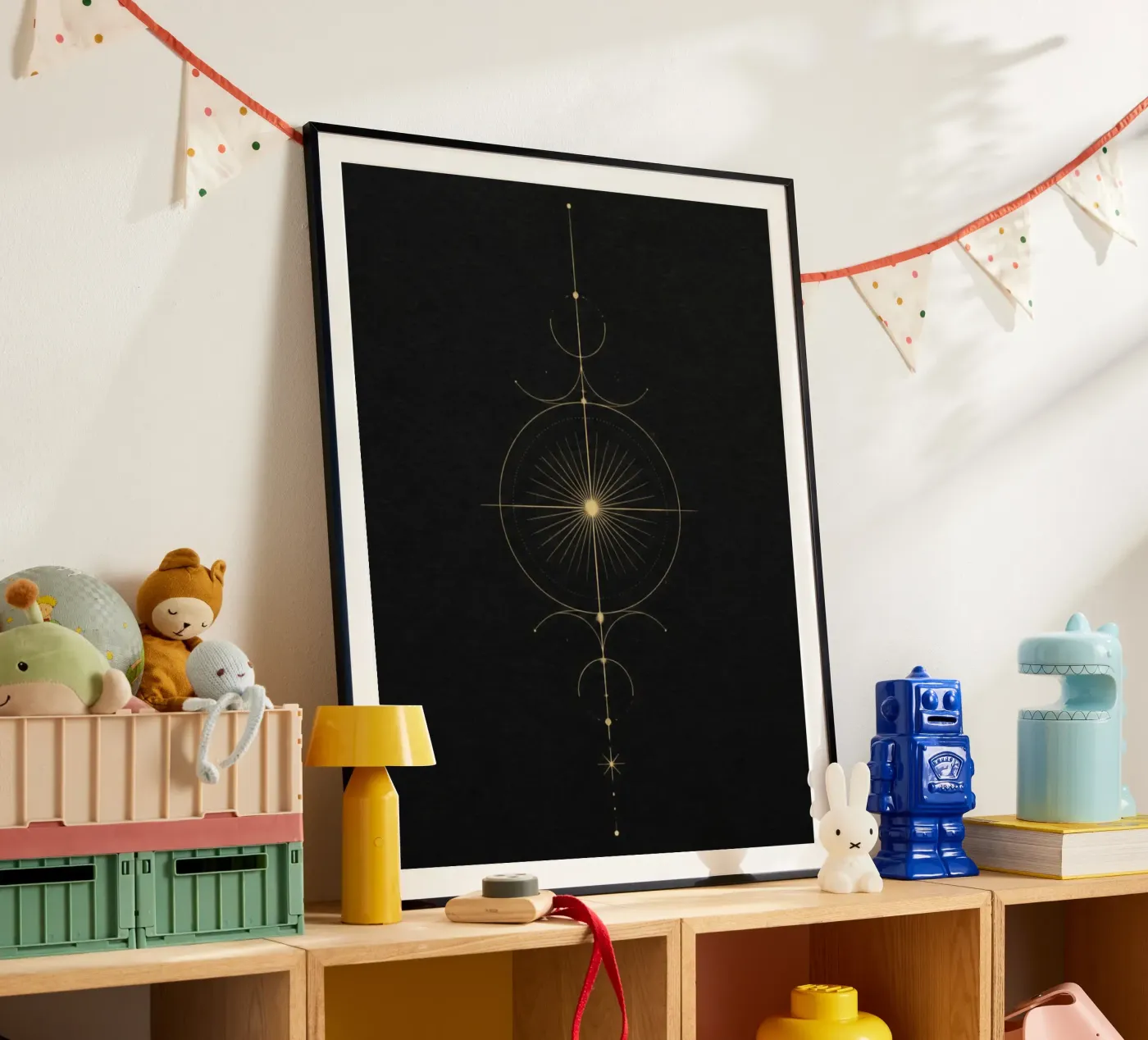 Aether Celestial Vertical Line Art poster da Side 13