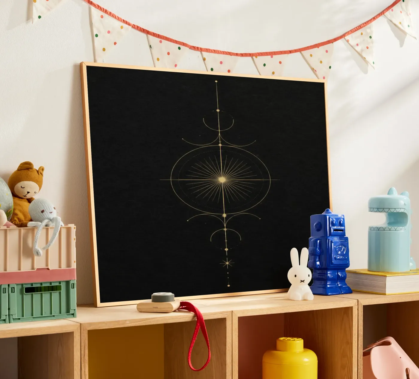 Aether Celestial Vertical Line Art poster da Side 13