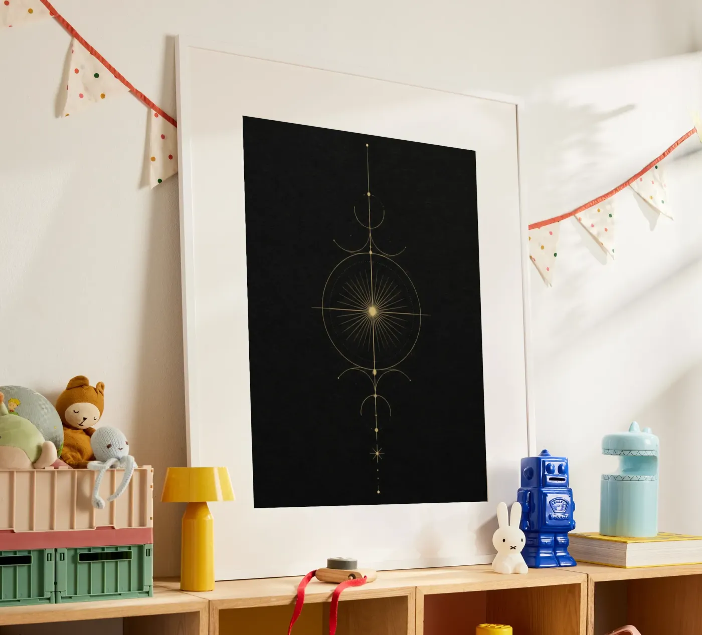 Aether Celestial Vertical Line Art poster da Side 13