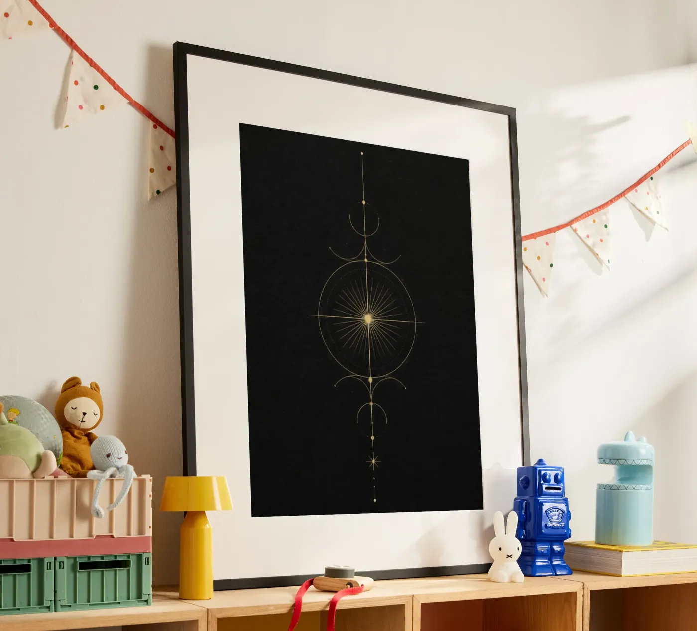 Aether Celestial Vertical Line Art poster da Side 13