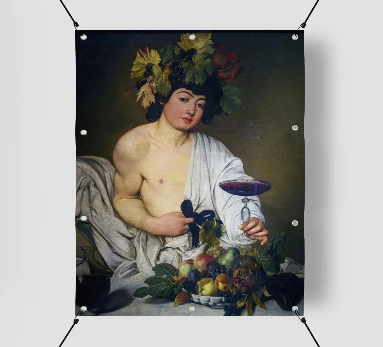 Caravaggio - Bacchus telo in pvc da Timeless Artworks