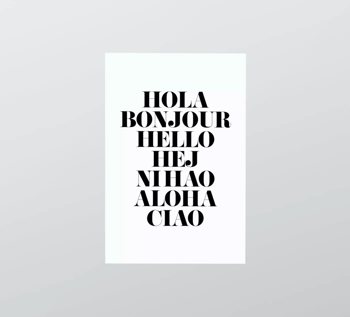 Hellos sticker van Mottos by Sinan Saydik