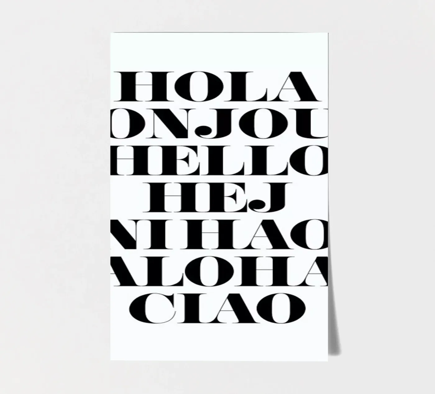 Hellos stickervel van Mottos by Sinan Saydik