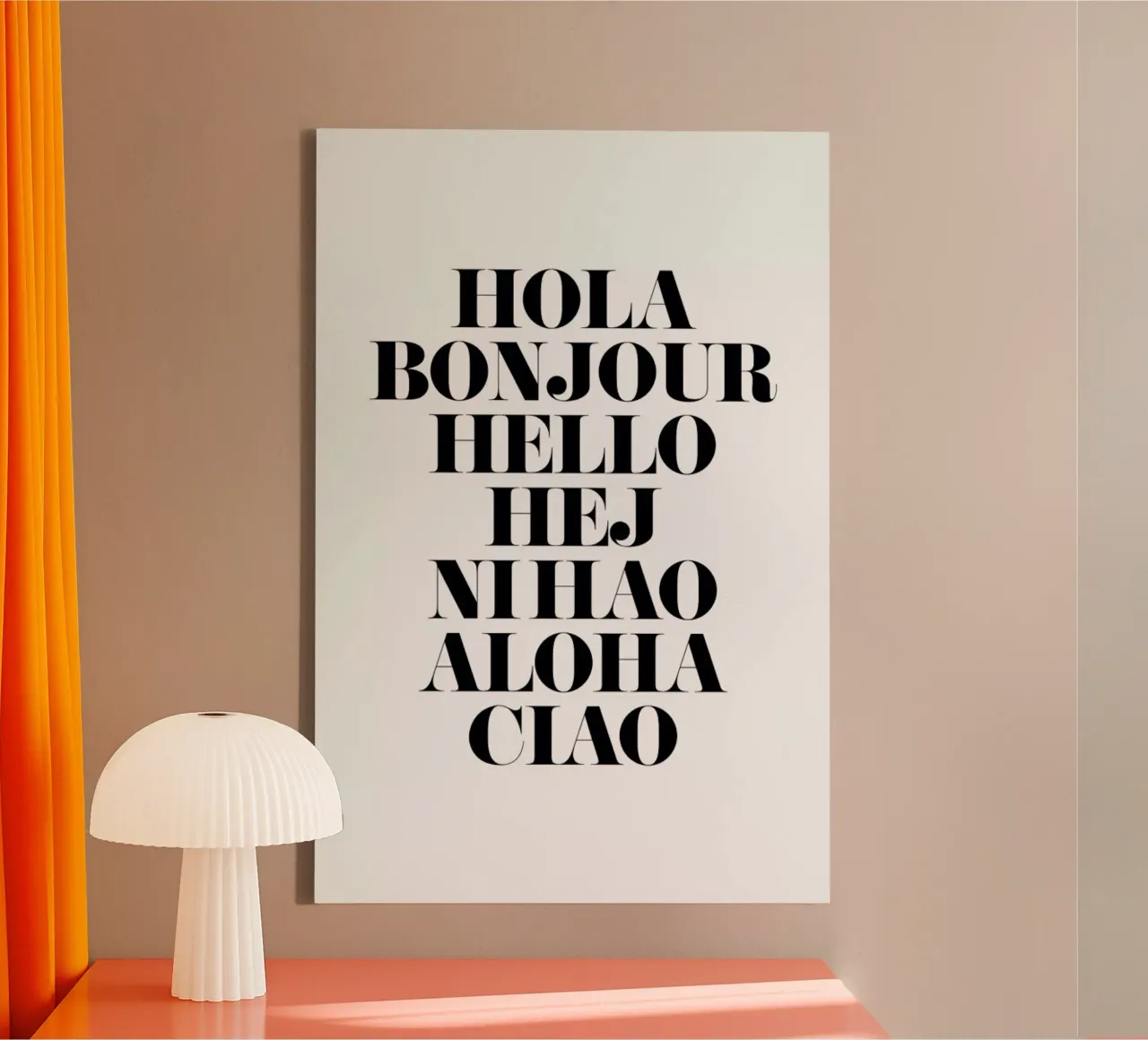 Hellos Leinwand von Mottos by Sinan Saydik