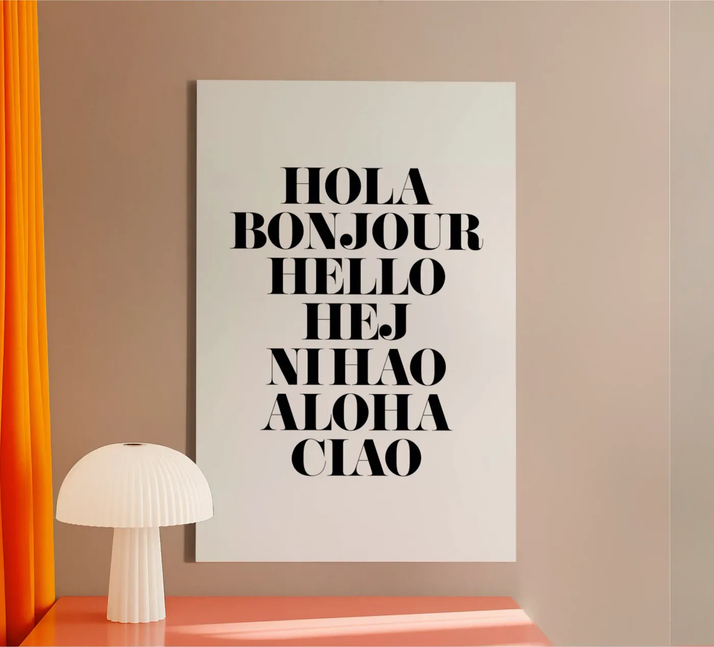 Hellos canvas by Mottos by Sinan Saydik