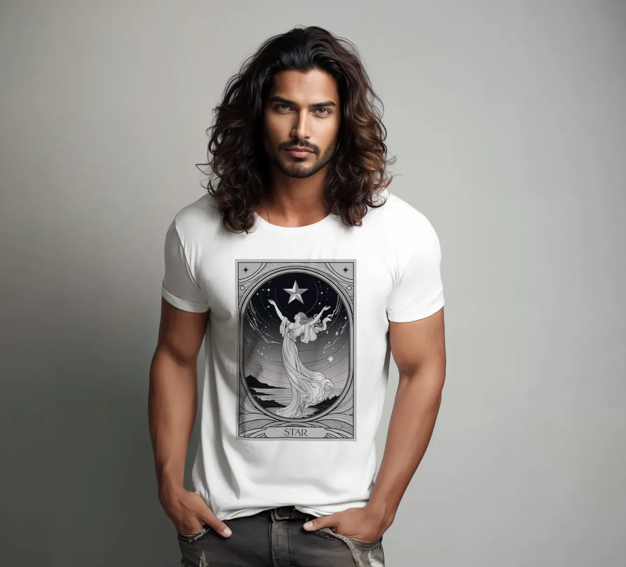 The Star – Embracing the Universe t-shirt by Mystique & Muse