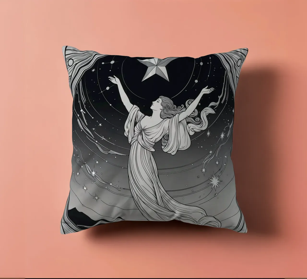 La Stella - Abbracciare l'universo cuscino da Mystique & Muse