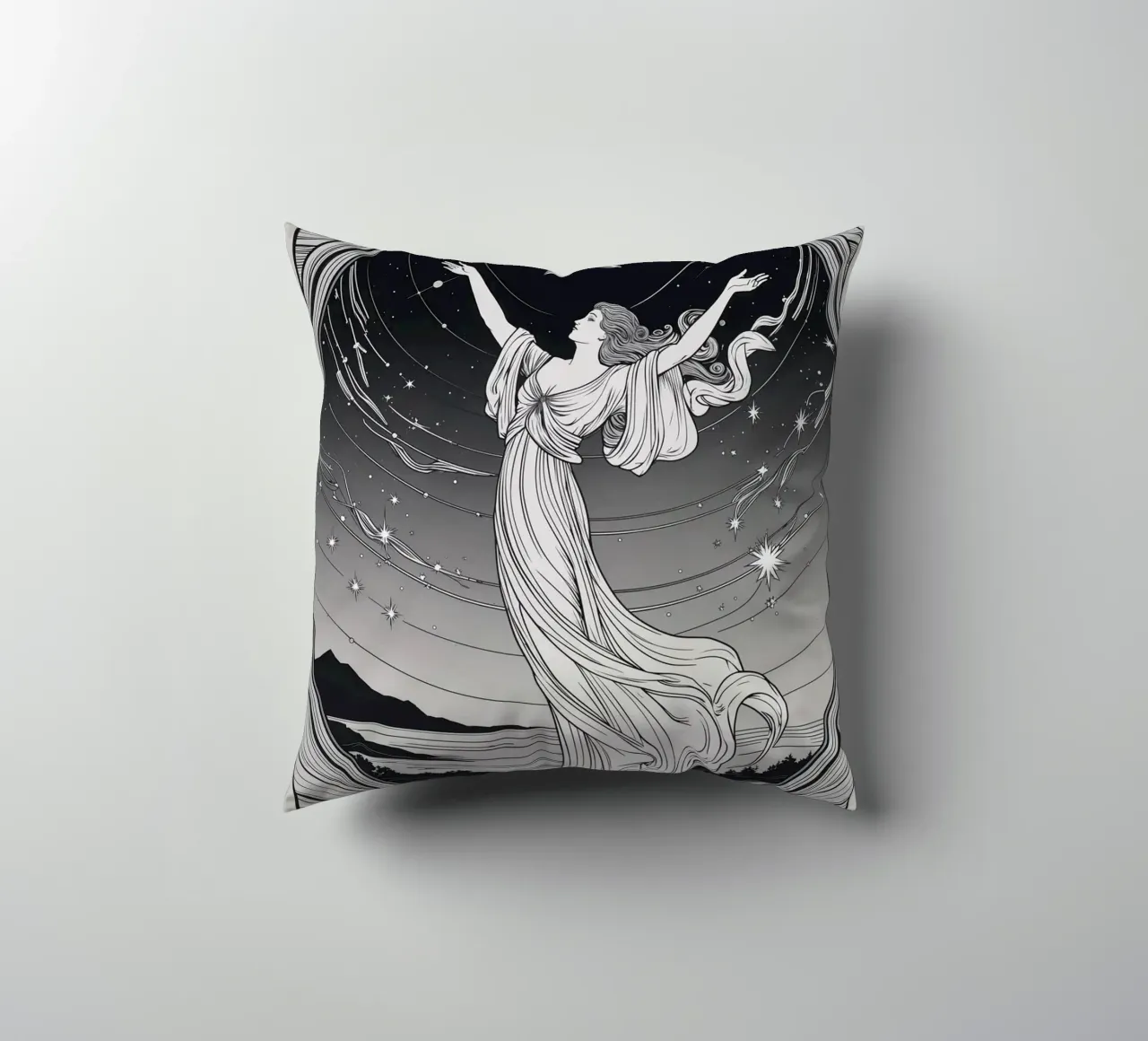 La Stella - Abbracciare l'universo cuscino da Mystique & Muse