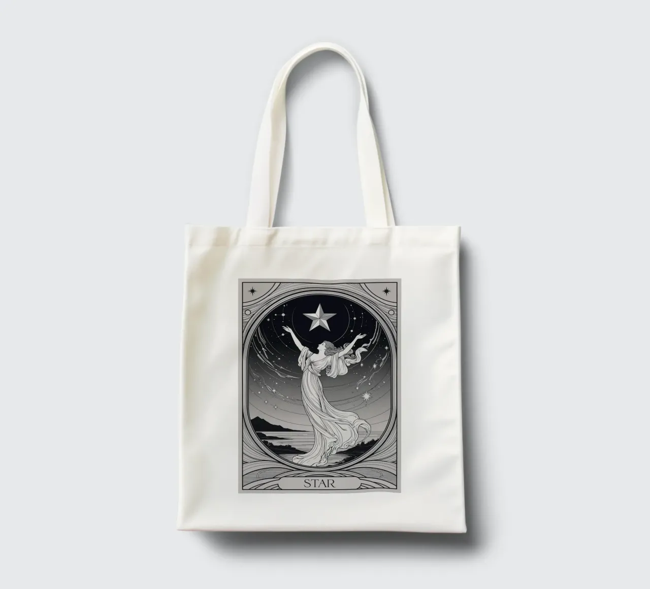 La Stella - Abbracciare l'universo borsa in juta da Mystique & Muse