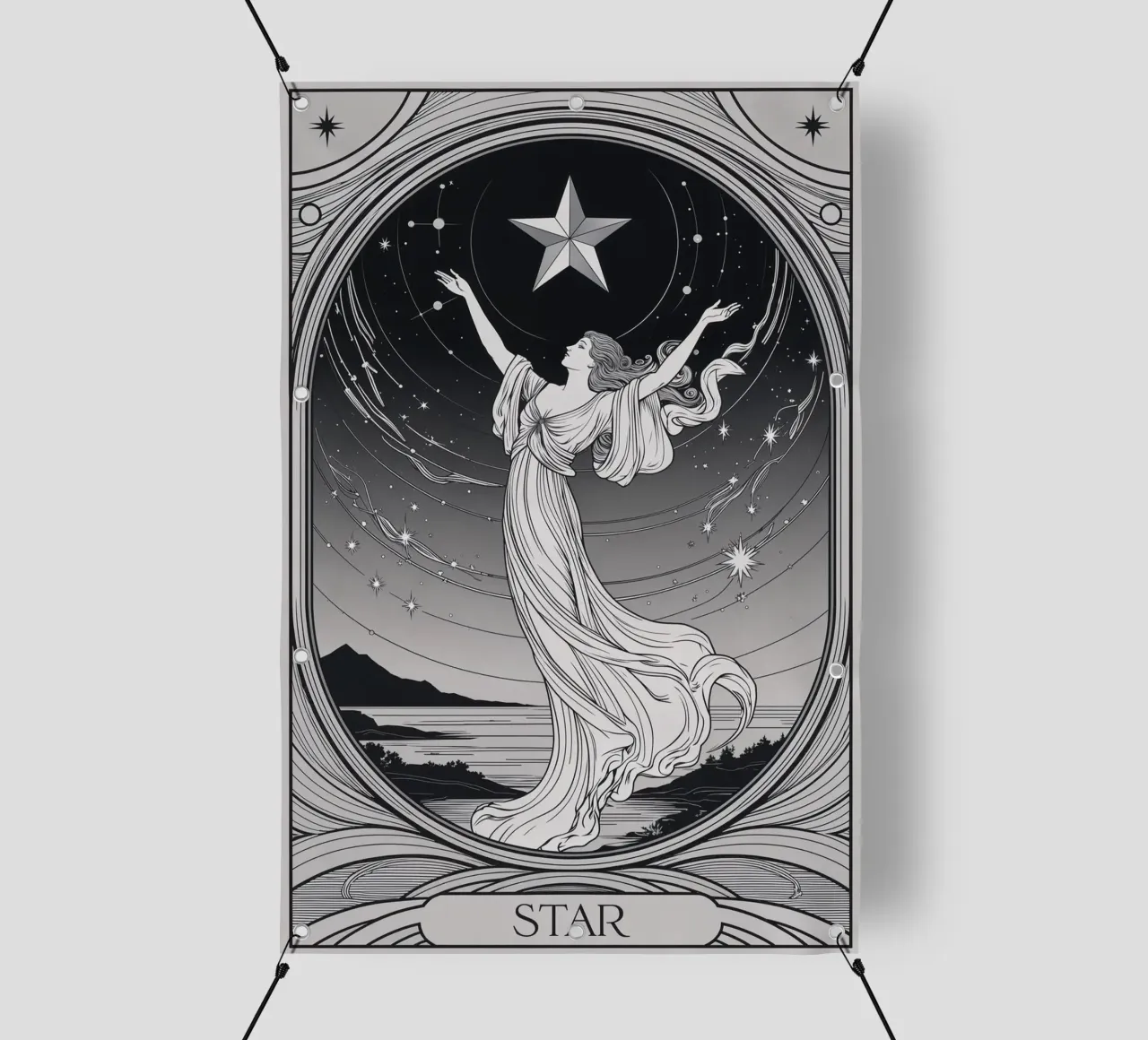 La Stella - Abbracciare l'universo telo in pvc da Mystique & Muse