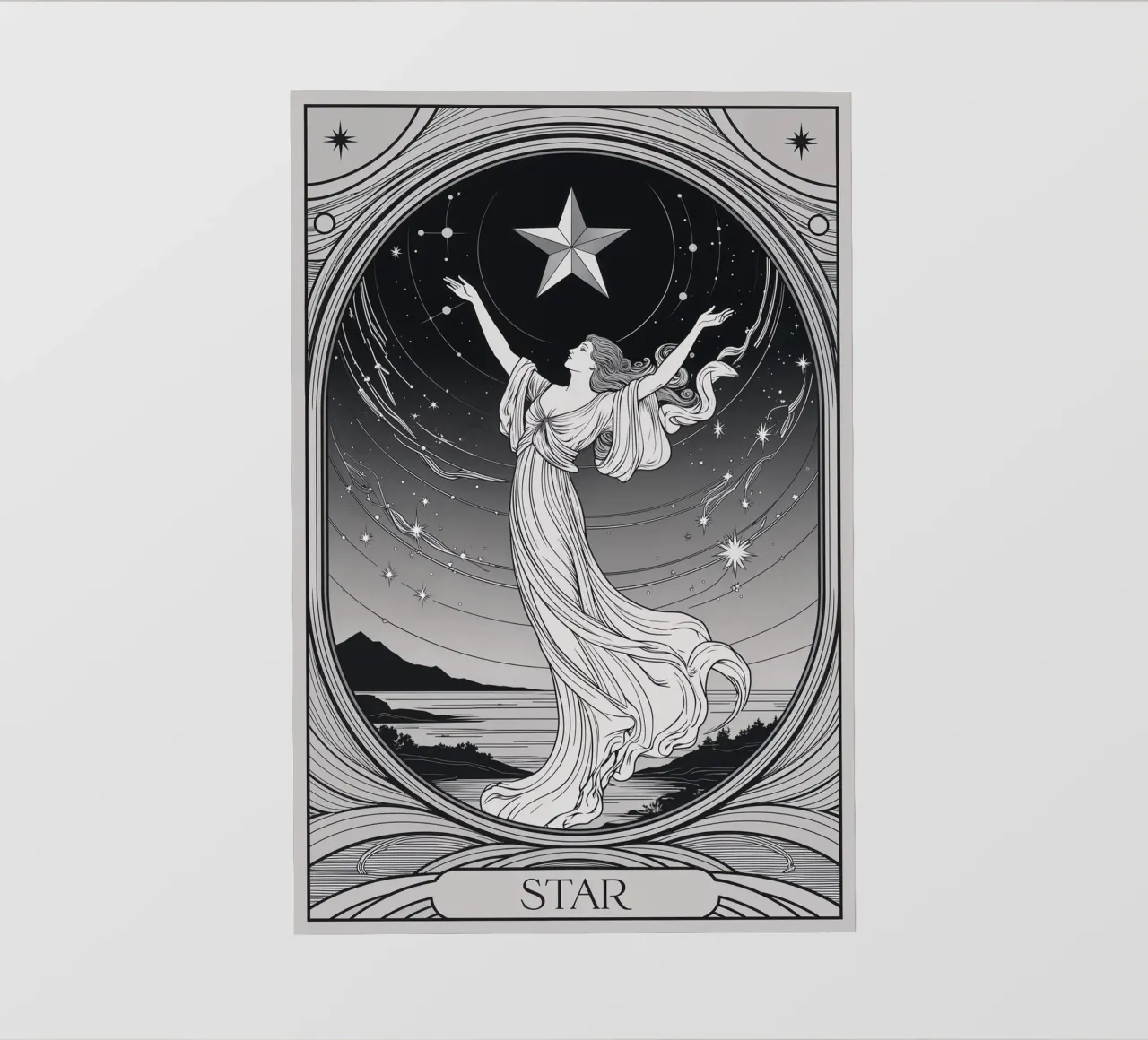 La Stella - Abbracciare l'universo telo in pvc da Mystique & Muse