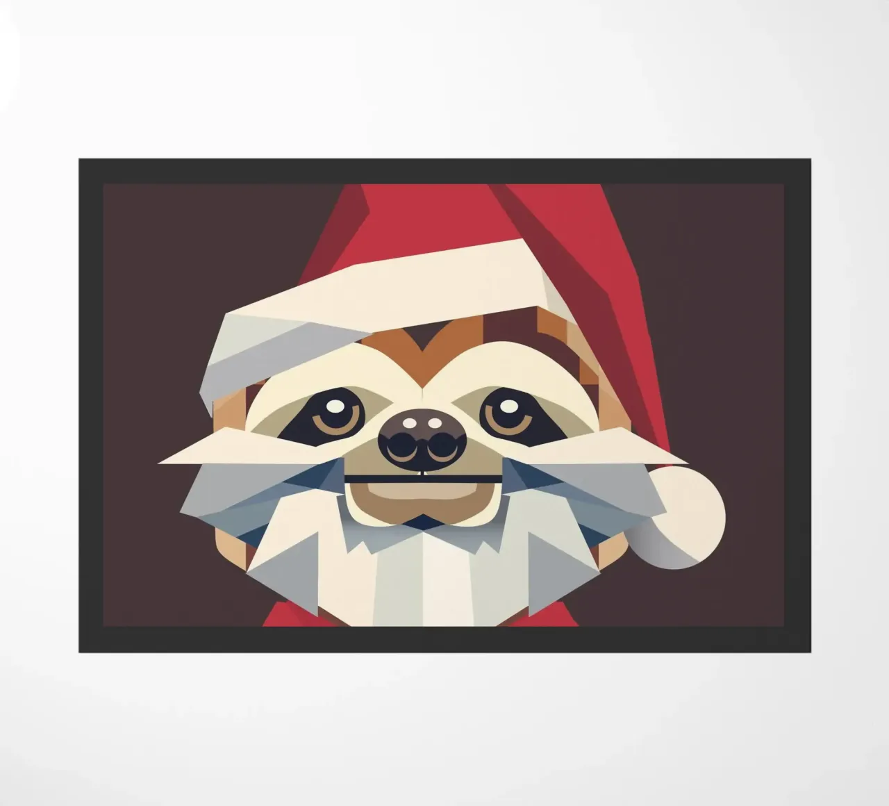 Allegro bradipo natalizio in un design moderno zerbino da namosh