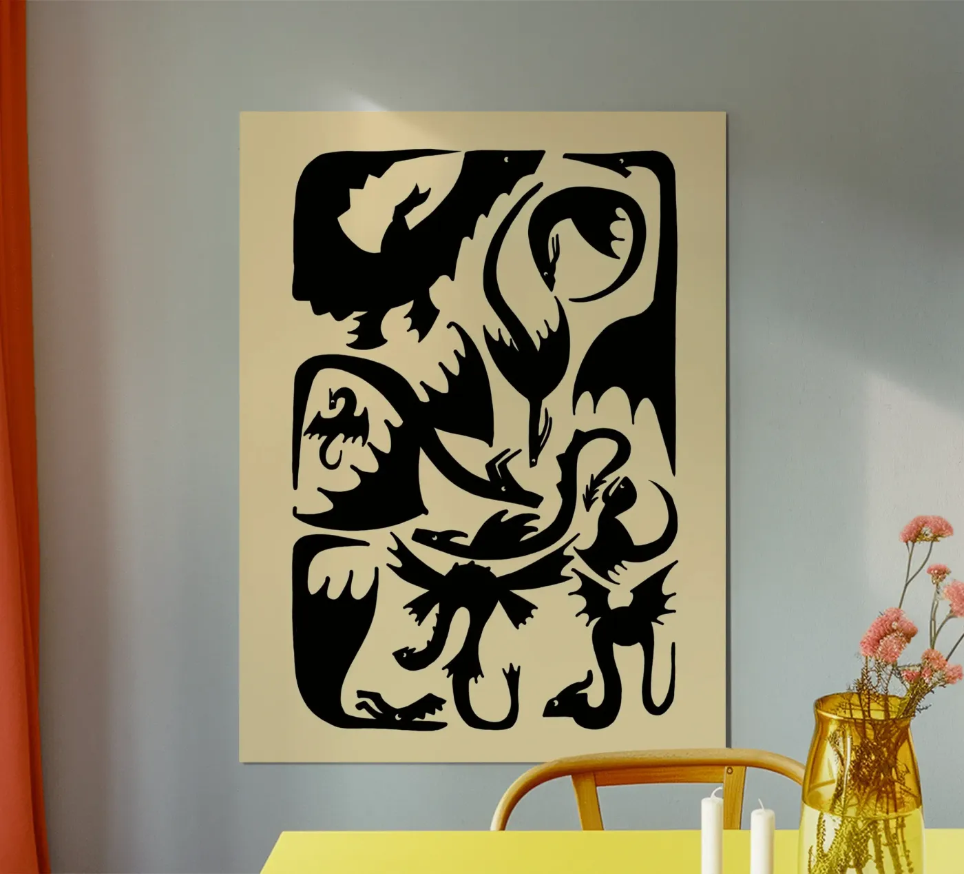 Dragones poster by Alejandro Lechón