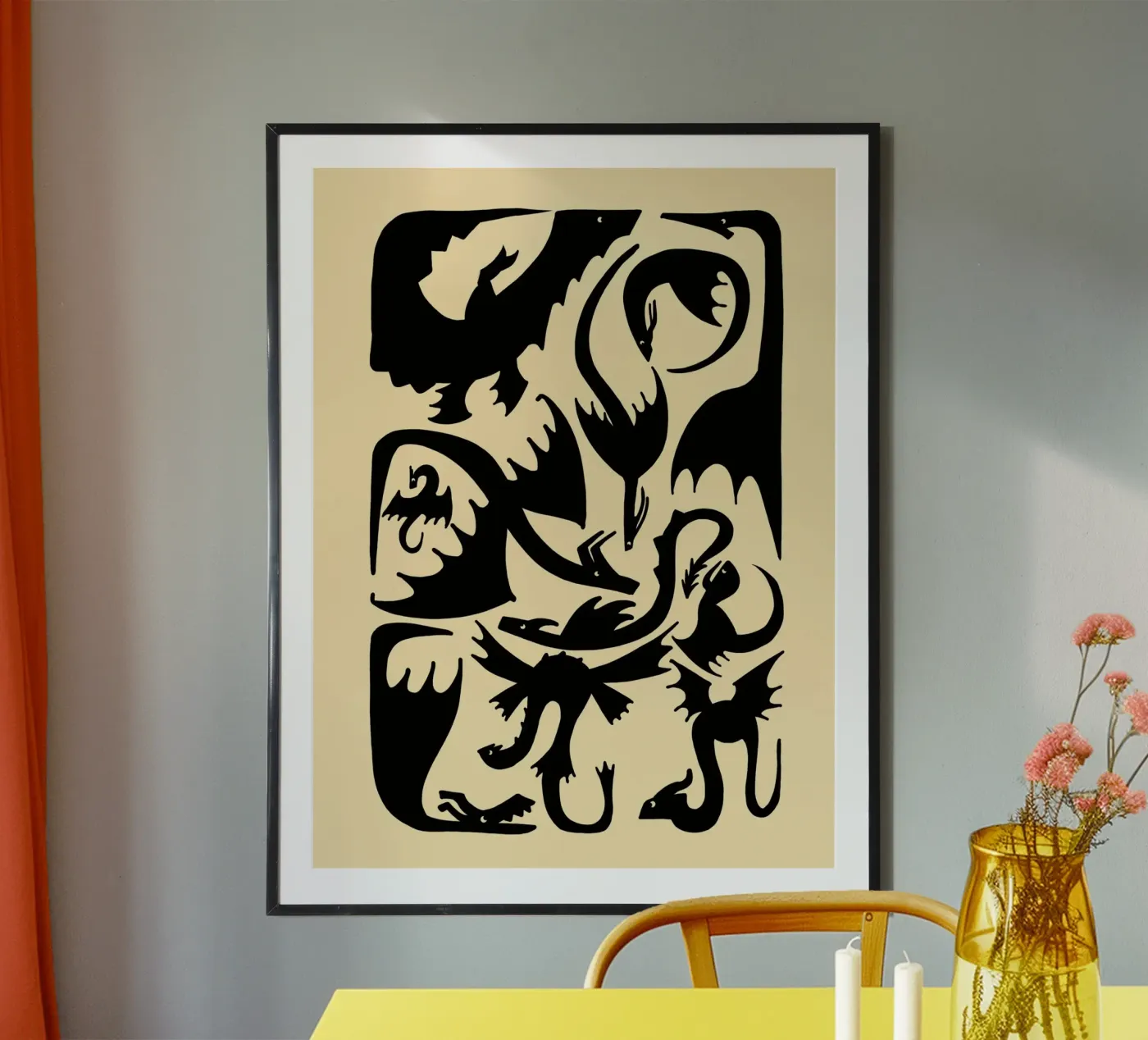 Dragones poster by Alejandro Lechón