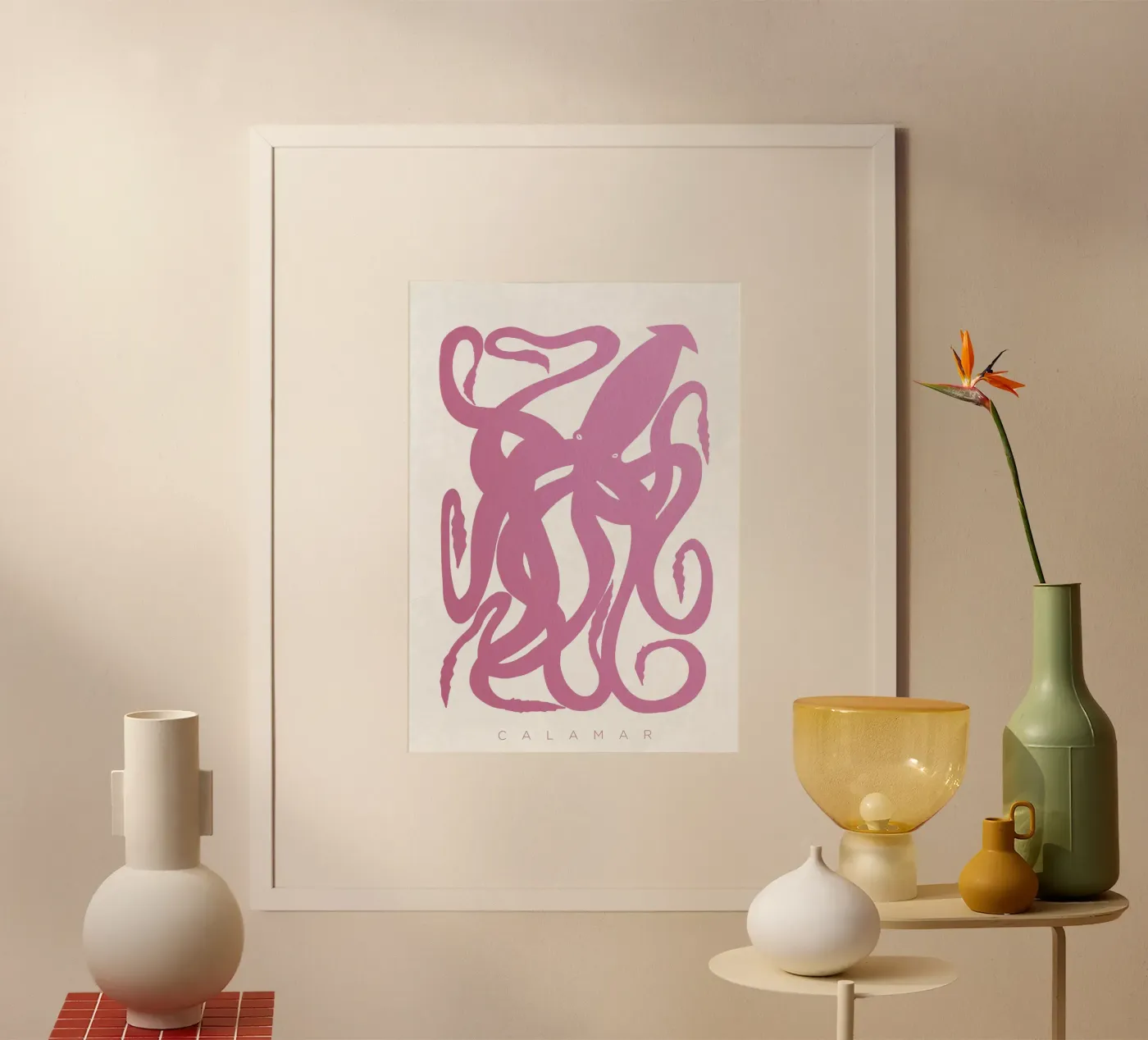 Calamar poster by Alejandro Lechón