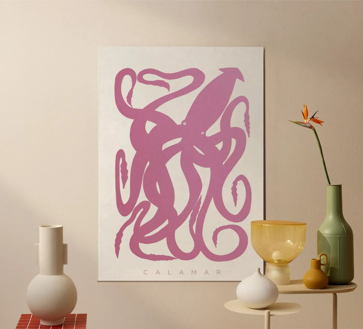 Calamar poster by Alejandro Lechón