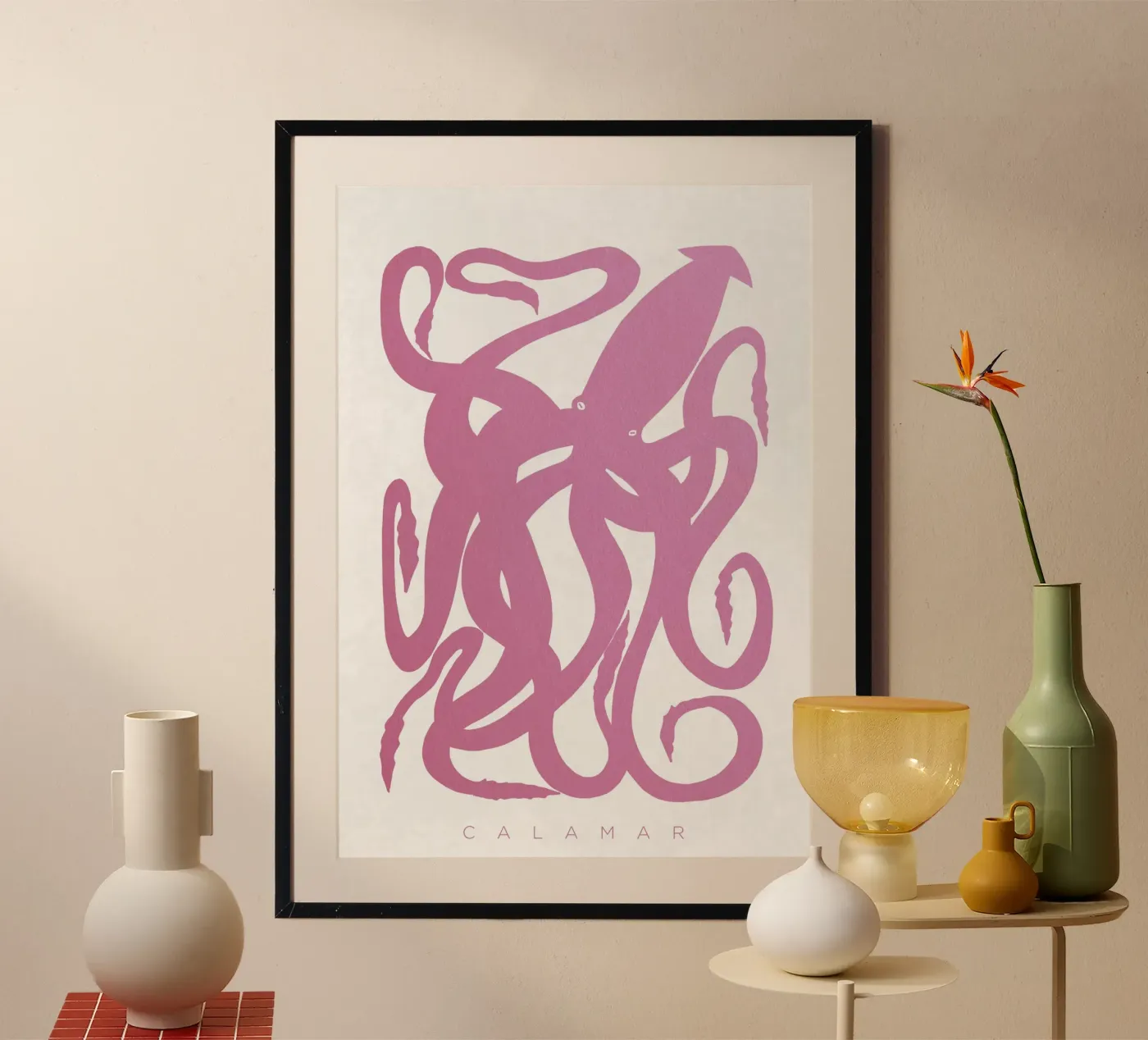 Calamar poster by Alejandro Lechón
