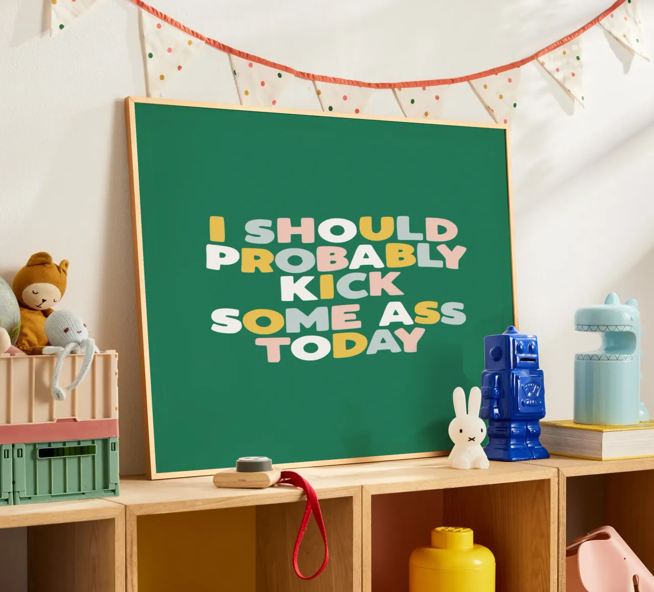 Probabilmente oggi dovrei fare il culo a qualcuno Typografie Design poster da THE MOTIVATED TYPE