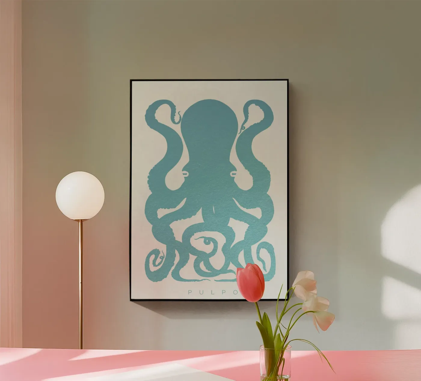 Pulpo plexiglass da Alejandro Lechón