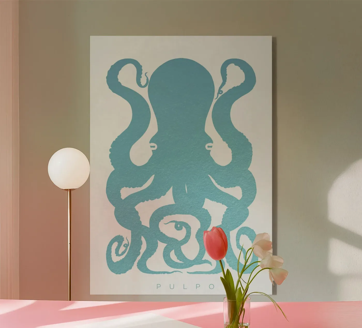 Pulpo plexiglass da Alejandro Lechón
