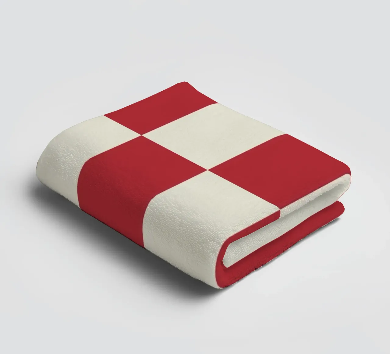 Duo II - Red and Cream asciugamano da bagno da Galaxy Eyes