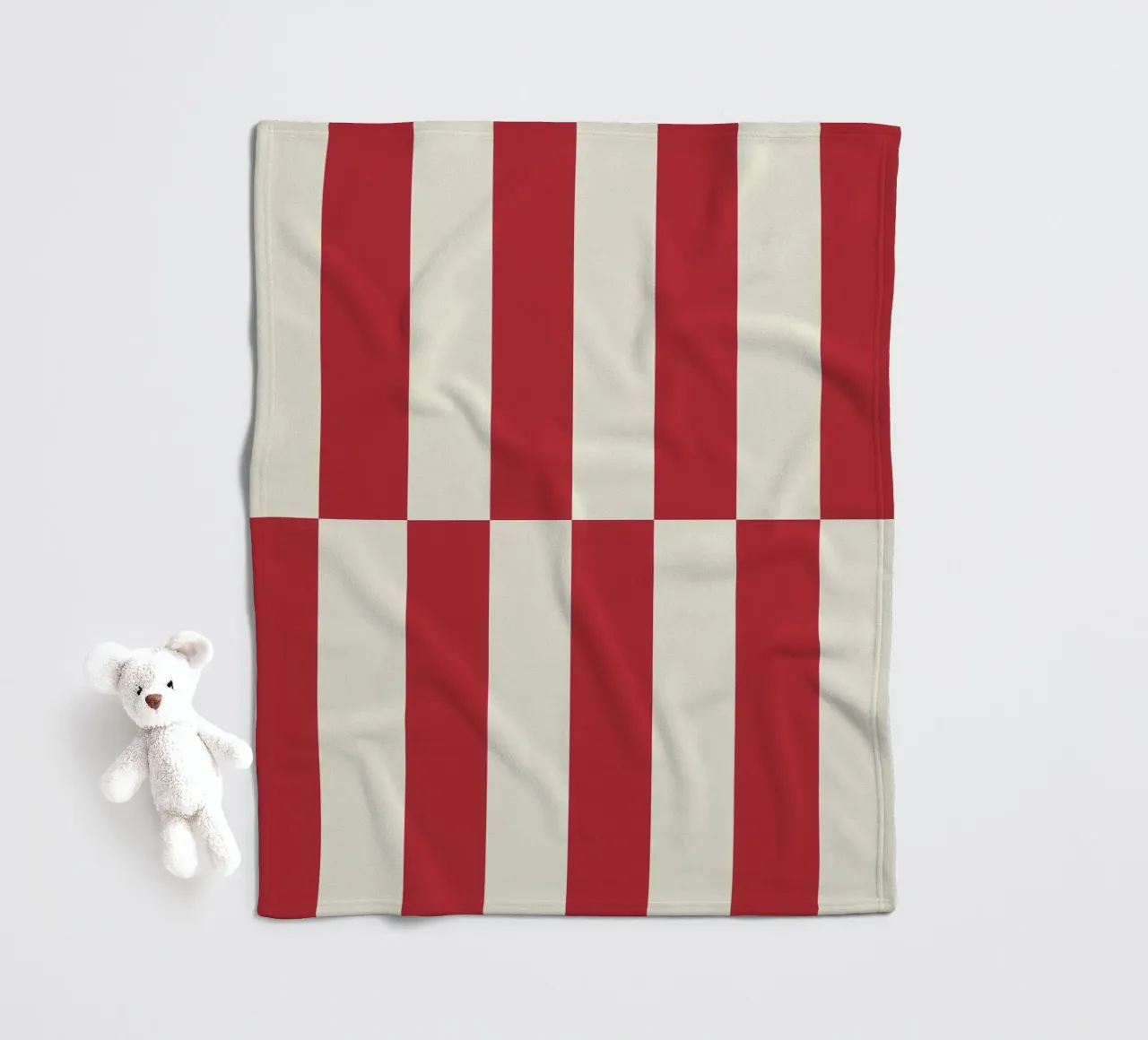 Duo II - Red and Cream coperta in pile da Galaxy Eyes