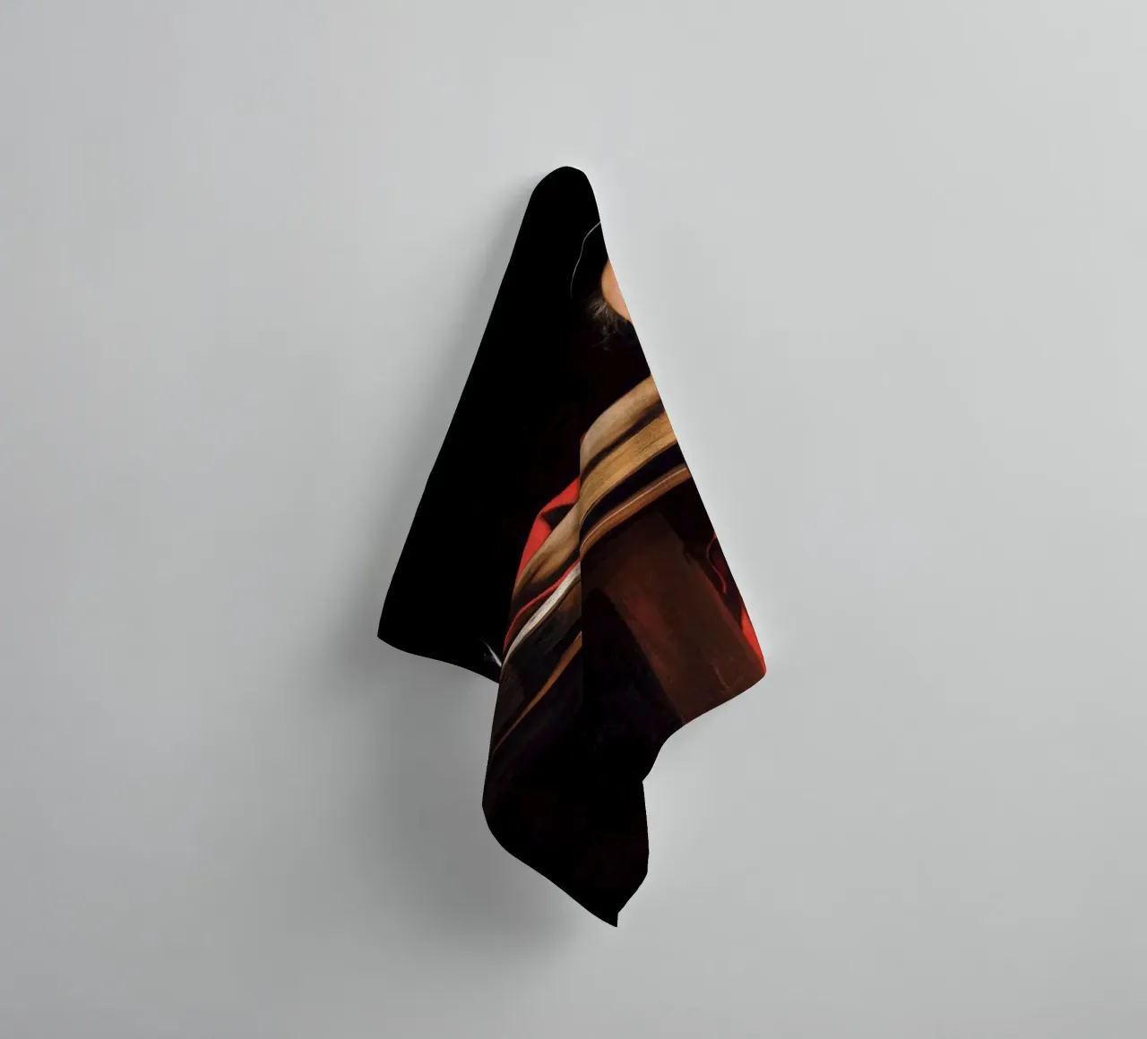 Caravaggio - Saint Jerome Writing towel by Timeless Artworks